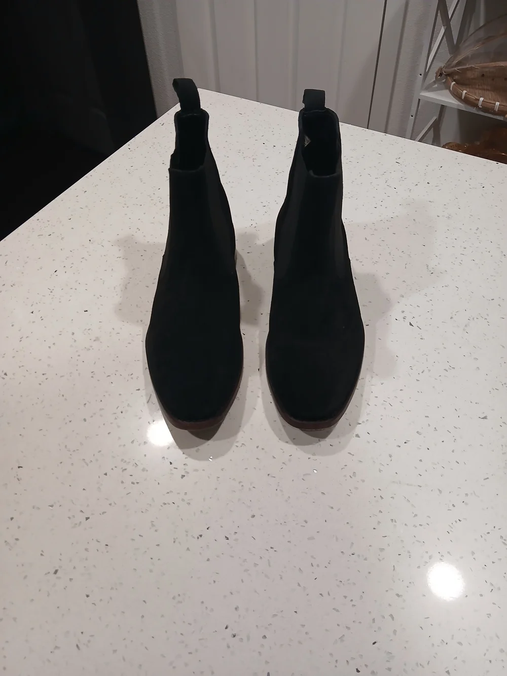 Men's Black Slip-On Boat Chelsea Shoes